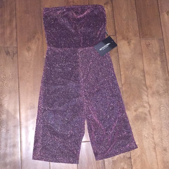 Rose Glitter Lurex Bandeau - Picture 2 of 4